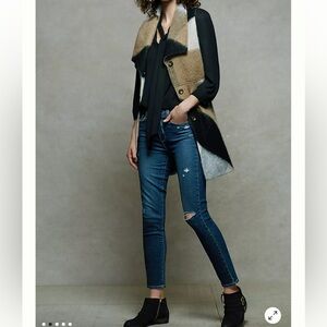 Elevenses by Anthropology Buffalo Plaid Sleeveless Vest